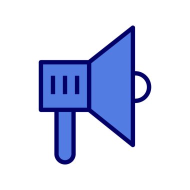 megafon simgesinin vektör illüstrasyonu