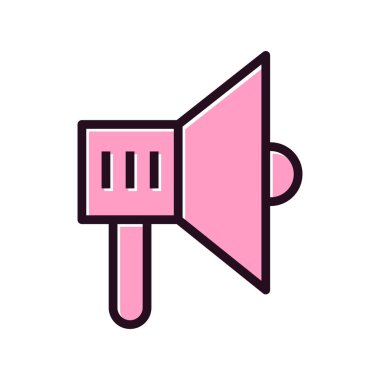 megafon simgesinin vektör illüstrasyonu