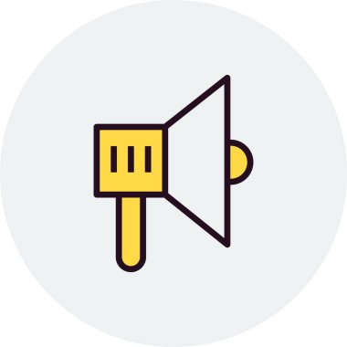 megafon simgesinin vektör illüstrasyonu