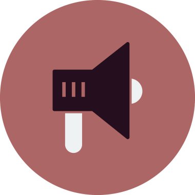 megafon simgesinin vektör illüstrasyonu