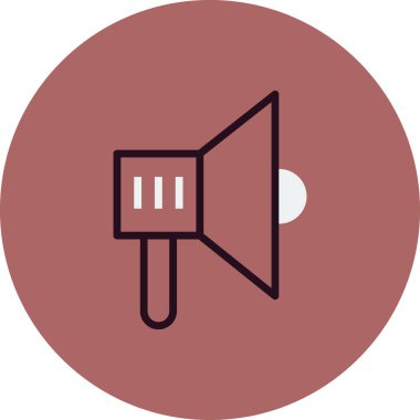 megafon simgesinin vektör illüstrasyonu