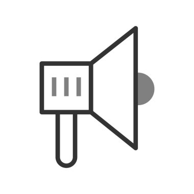 megafon simgesinin vektör illüstrasyonu