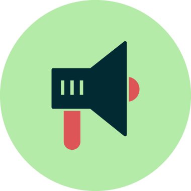 megafon simgesinin vektör illüstrasyonu