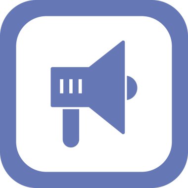 megafon simgesinin vektör illüstrasyonu