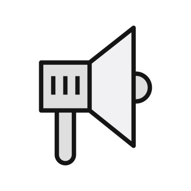 megafon simgesinin vektör illüstrasyonu