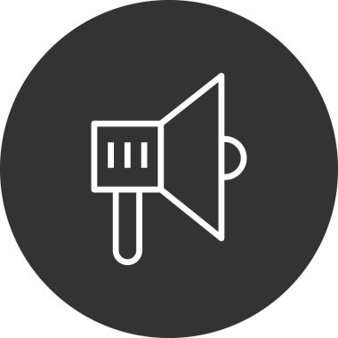 megafon simgesinin vektör illüstrasyonu