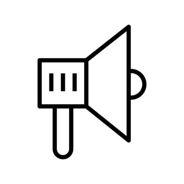 megafon simgesinin vektör illüstrasyonu