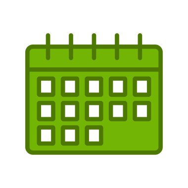 Zaman çizelgesi takviminin vektör düz çizimi 