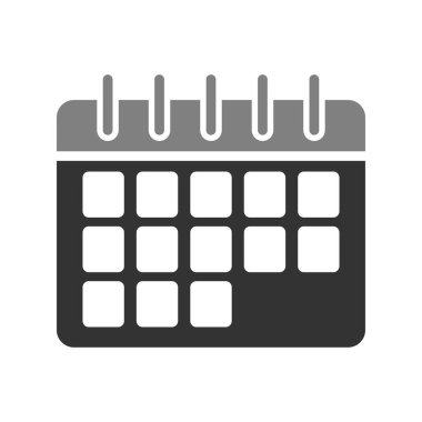 Zaman çizelgesi takviminin vektör düz çizimi 