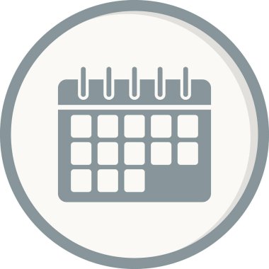 Zaman çizelgesi takviminin vektör düz çizimi 