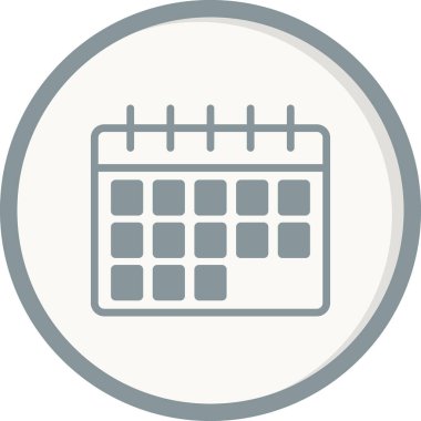 Zaman çizelgesi takviminin vektör düz çizimi 