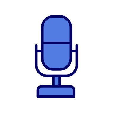 mikrofon simgesi vektör illüstrasyonu 