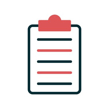 Kontrol listesi ikon vektör illüstrasyon tasarımlı pano