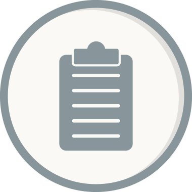 Kontrol listesi. Web simgesi basit tasarım