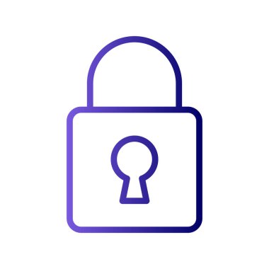 asma kilit ikon vektör çizimi 