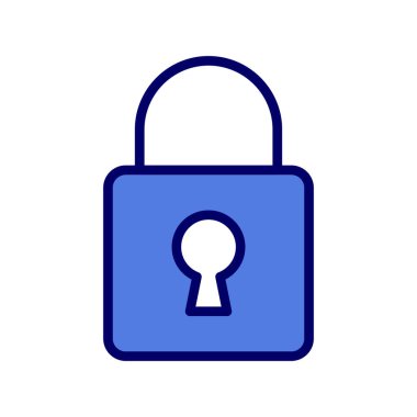 asma kilit ikon vektör çizimi 