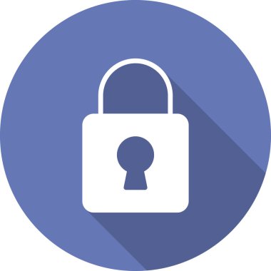 asma kilit ikon vektör çizimi 