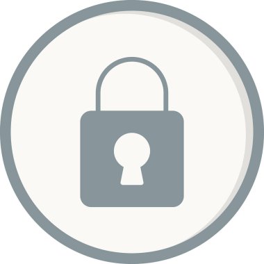 asma kilit ikon vektör çizimi 