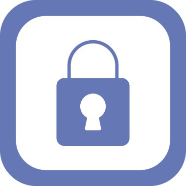 asma kilit ikon vektör çizimi 