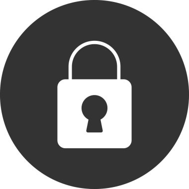 asma kilit ikon vektör çizimi 