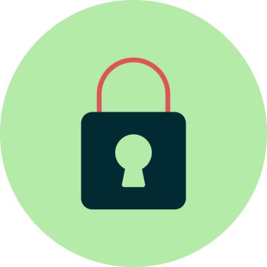 asma kilit ikon vektör çizimi 