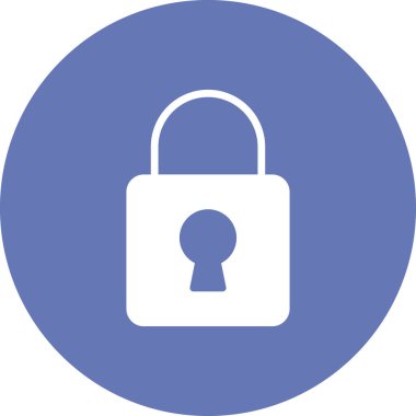 asma kilit ikon vektör çizimi 