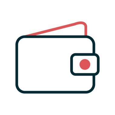 cüzdan web simgesi basit illüstrasyon