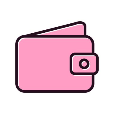 cüzdan web simgesi basit illüstrasyon