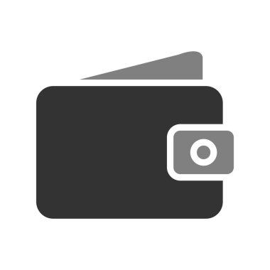 cüzdan web simgesi basit illüstrasyon