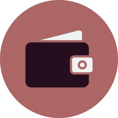 cüzdan web simgesi basit illüstrasyon