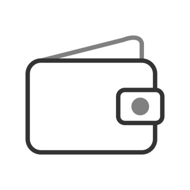 cüzdan web simgesi basit illüstrasyon