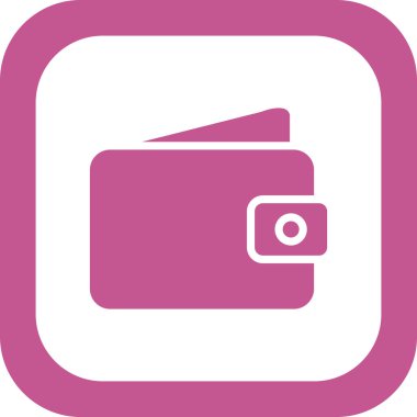 cüzdan web simgesi basit illüstrasyon
