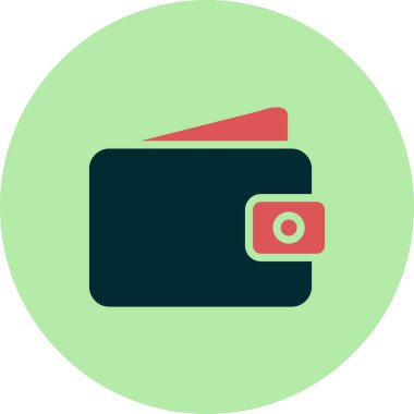 cüzdan web simgesi basit illüstrasyon