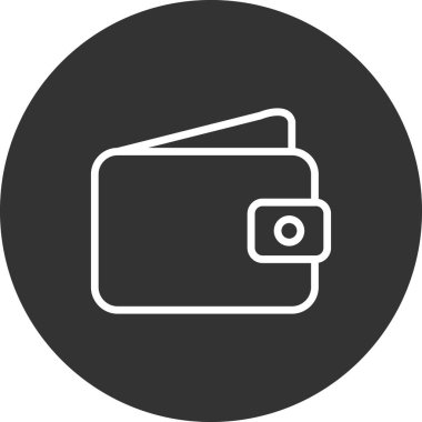 cüzdan web simgesi basit illüstrasyon