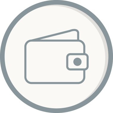 cüzdan web simgesi basit illüstrasyon