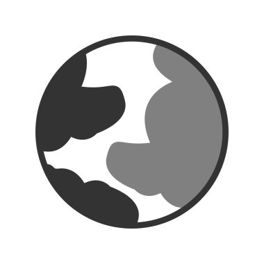 Gezegen Dünya ikon vektör illüstrasyonu