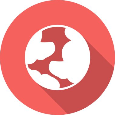 Gezegen Dünya ikon vektör illüstrasyonu