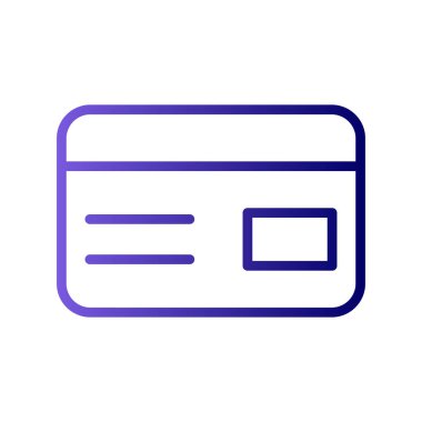 Kredi kartı vektör resimleme simgesi 