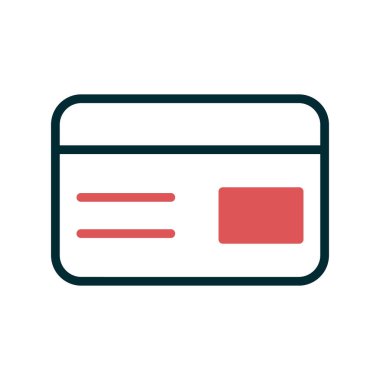 Kredi kartı vektör resimleme simgesi 