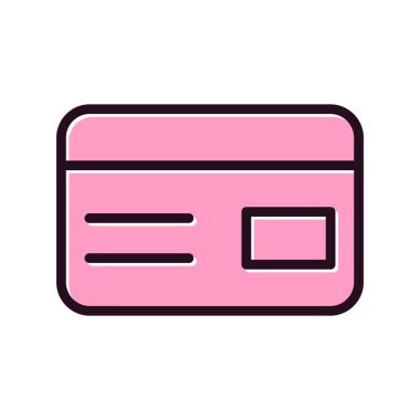 Kredi kartı vektör resimleme simgesi 
