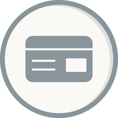 Kredi kartı vektör resimleme simgesi 