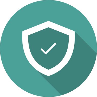 İşaretli simge vektör illüstrasyon tasarımlı kalkan 