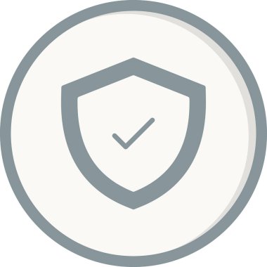 İşaretli simge vektör illüstrasyon tasarımlı kalkan 