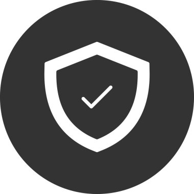 İşaretli simge vektör illüstrasyon tasarımlı kalkan 