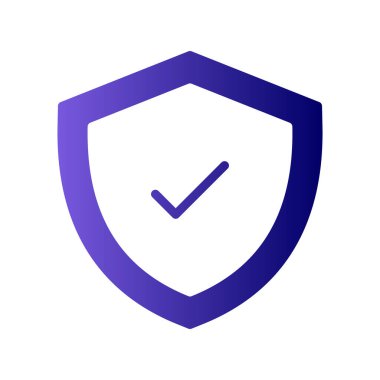 İşaretli simge vektör illüstrasyon tasarımlı kalkan 