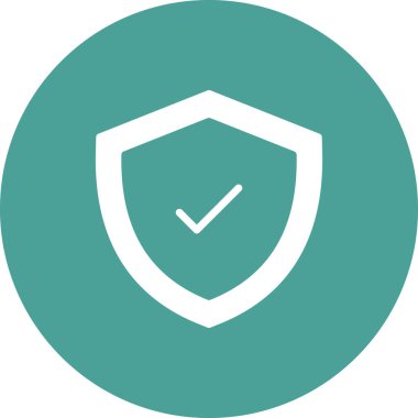 İşaretli simge vektör illüstrasyon tasarımlı kalkan 