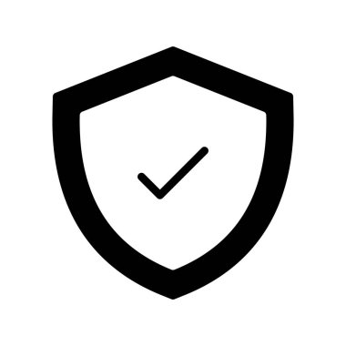 İşaretli simge vektör illüstrasyon tasarımlı kalkan 