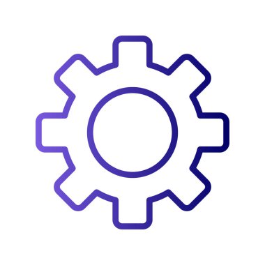 dişli simgesi vektör illüstrasyonu 