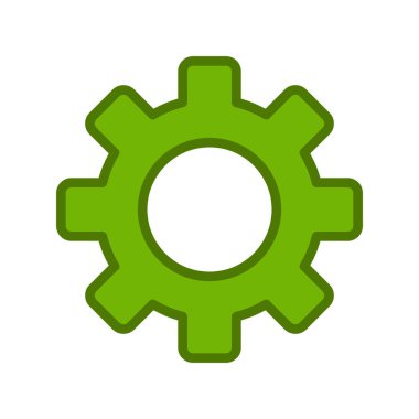 dişli simgesi vektör illüstrasyonu 