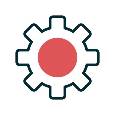 dişli simgesi vektör illüstrasyonu 